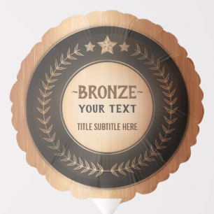 CUSTOM PRINT DIY MEDAL Bronze ADD YOUR LOGO edit Balloon