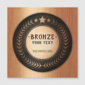 CUSTOM PRINT DIY MEDAL Bronze Champion EDITABLE (Front)