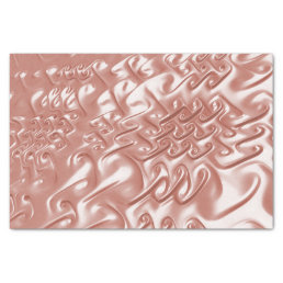 Custom Print Effect Ripple Rose Gold Tissue Paper