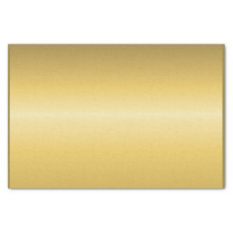 Custom Print Effect Yellow Gold Metallic Tissue Paper