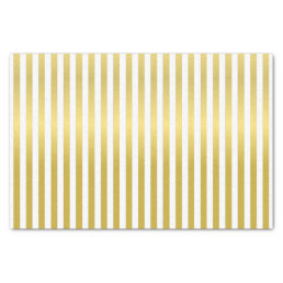 Custom Print Gold Effect Striped Tissue Paper