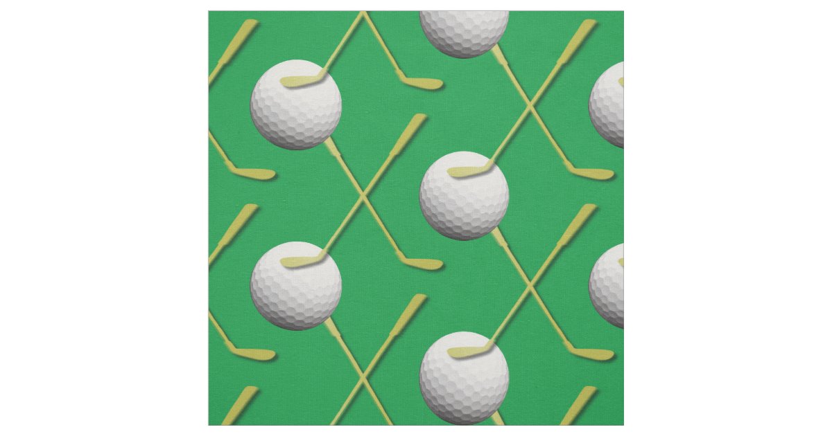 Custom Print Golf Theme Fabric Zazzle