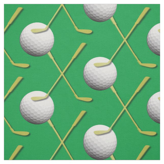Custom Print Golf Theme Fabric (Swatch)