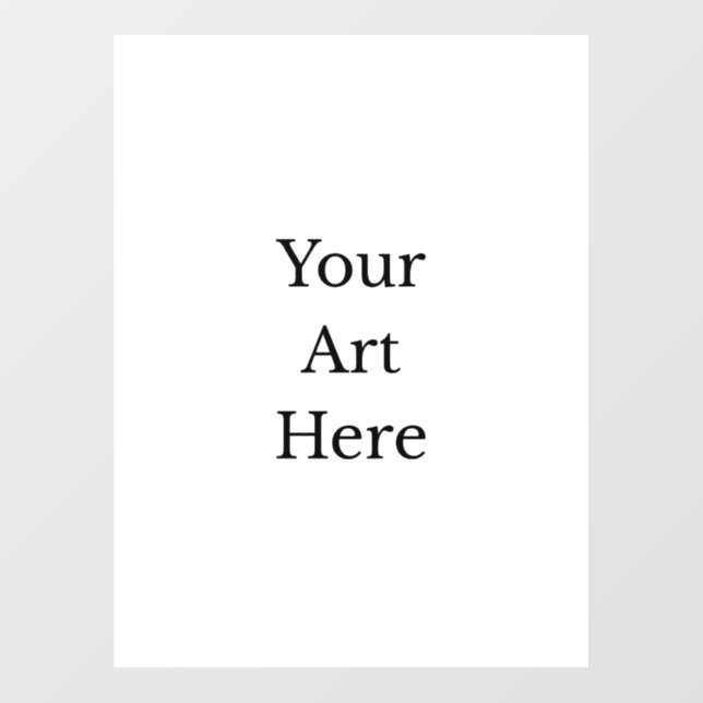 Custom Print Multiple Sizes Wall Decal (Front)