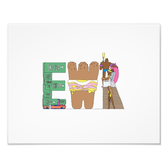 Custom Print | NEWARK, NJ (EWR) (Front)