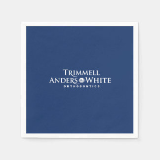 CUSTOM PRINT ORDER  for Kelsey - 20th logo navy Napkins
