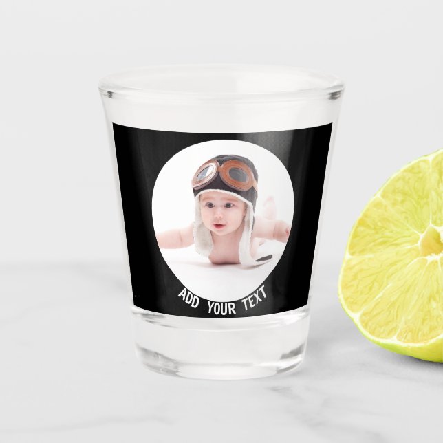 Custom Print Personalized Photo Shot Glass (Front)