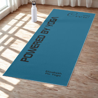 Custom Print Yoga Crew Ocean Blue Yoga Mat