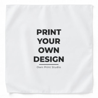 Custom Print Your Own | Printing My Own To Order Bandana
