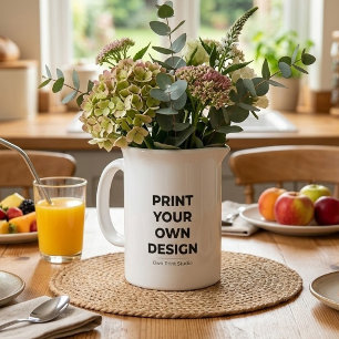 Custom Print Your Own Printing My Own To Order Beverage Pitcher