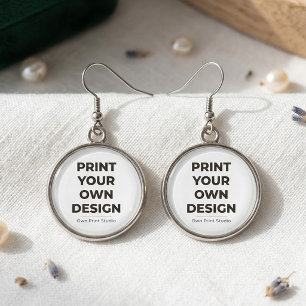 Custom Print Your Own Printing My Own To Order Earrings