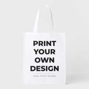 Custom Print Your Own   Printing My Own To Order Grocery Bag