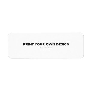 Custom Print Your Own   Printing My Own To Order Label
