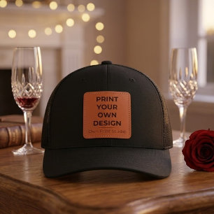Custom Print Your Own Printing My Own To Order Leather Patch Hat