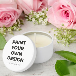 Custom Print Your Own   Printing My Own To Order Mini Candle Favors