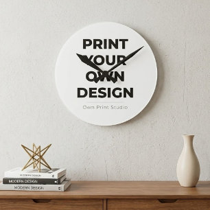 Custom Print Your Own Printing My Own To Order Round Clock