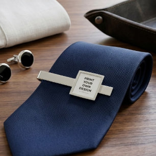 Custom Print Your Own Printing My Own To Order Silver Finish Tie Bar