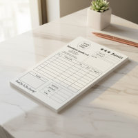 Custom Printable Form & Business Logo Invoice Pad
