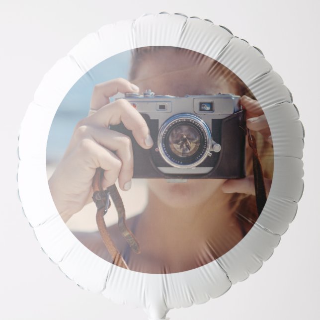 Custom Printed 22" Color Photo Print Personalized Balloon (Front)
