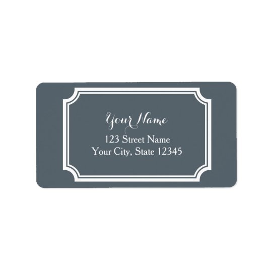 custom printed address labels with fancy border zazzle com