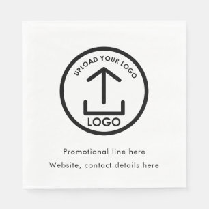 Custom Printed Business Logo Text Promotional Napkins