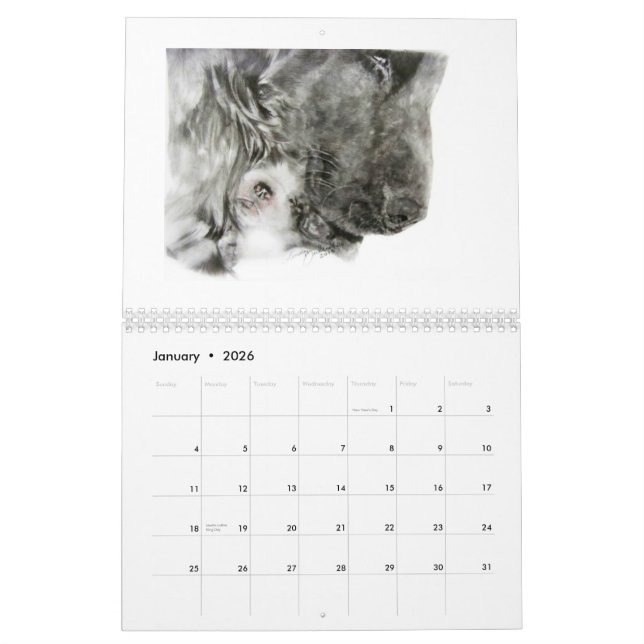 Custom Printed Calendar (Jan 2026)
