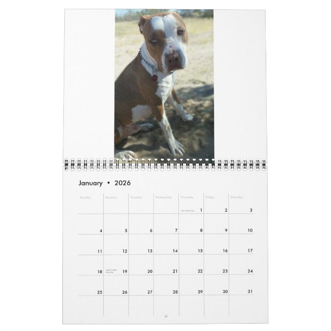 Custom Printed Calendar (Jan 2026)