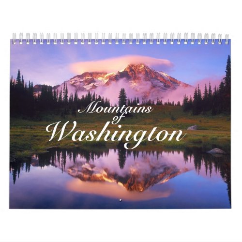 Custom Printed Calendar Mountains of Washington