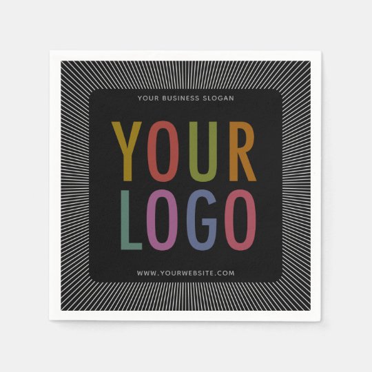 Custom Printed Cocktail Napkins with Company Logo