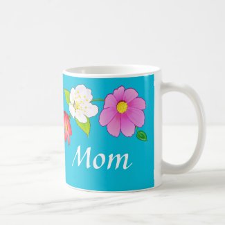 Custom Printed Coffee Mugs for Mom Hawaiian Floral
