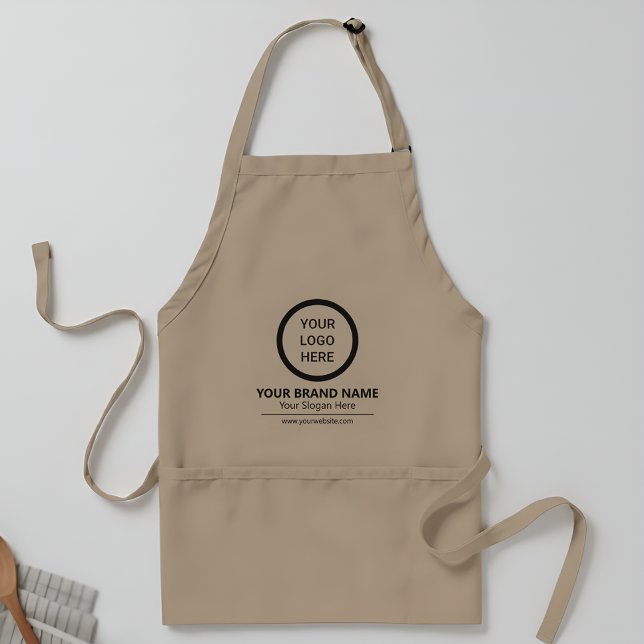 Custom Printed Company Logo Branded Promotional Adult Apron (Creator Uploaded)
