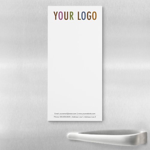 Custom Printed Magnetic Notepad with Company Logo