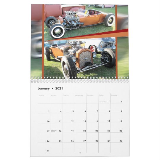 2021 RAT ROD JUMBO WALL CALENDAR GREAT GIFT!