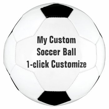 Custom Printed Soccer Ball Football Futbol by MyCustomZazzle at Zazzle