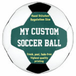 Custom Printed Soccer Ball Football Futbol Green at Zazzle