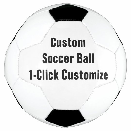 Custom Printed Soccer Ball To Personalize Zazzle Com