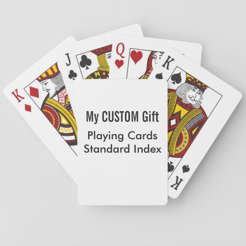Custom Printed STANDARD INDEX Playing Cards