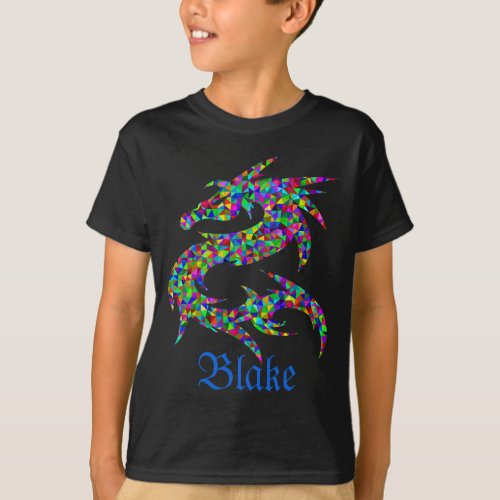 Custom Prismatic Dragon Name T_Shirt