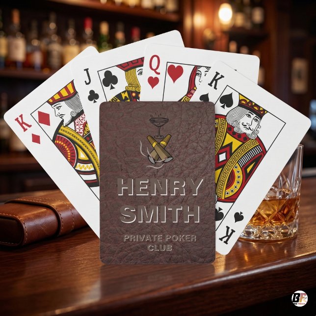 Custom Private Poker Club Leather Texture Cards (Creator Uploaded)