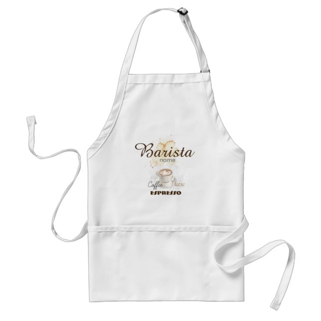 Custom Professional Barista Apron with Name (Front)