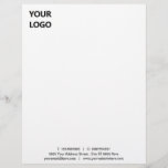 Custom Professional Business Letterhead with Logo<br><div class="desc">Choose Colors and Fonts - Personalized Your Business Letterhead with Logo - Add Your Logo - Image or QR Code - Photo / Name - Company / Address / Contact Information / More - Resize and move or remove and add elements / image with Customization tool. Choose colors / fonts...</div>