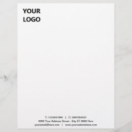 Custom Professional Business Letterhead with Logo