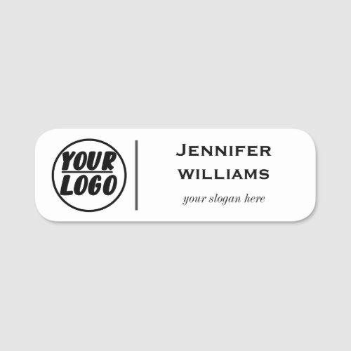 Custom Professional Business Logo create your own  Name Tag