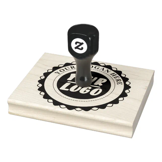 Custom Professional Business Logo create your own Rubber Stamp Zazzle
