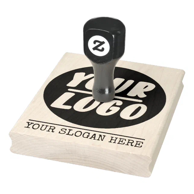 Custom Professional Business Logo create your own Rubber Stamp Zazzle
