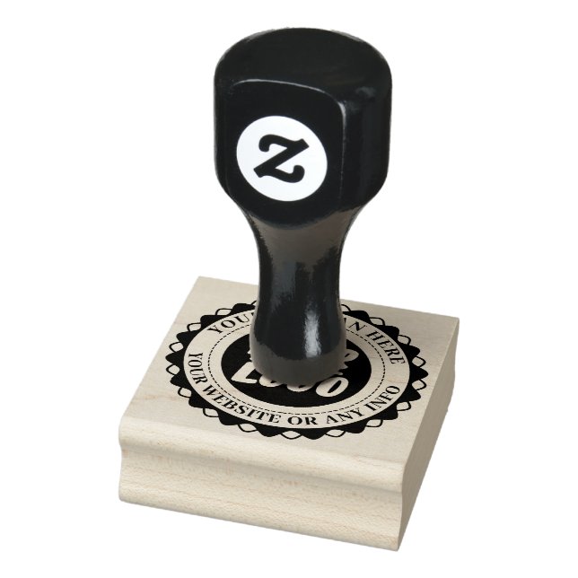Custom Professional Business Logo create your own  Rubber Stamp (Stamp)