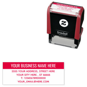 Custom Professional Color Address Stamp Template