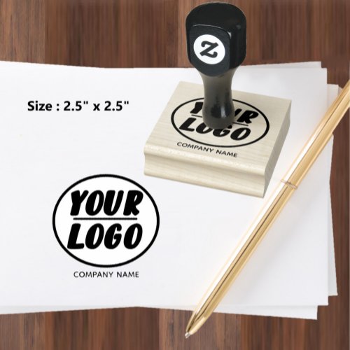 Custom Professional Company Business Logo  Rubber Stamp