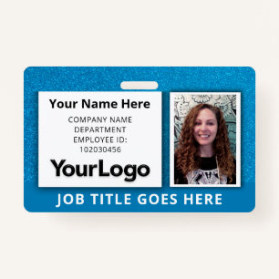 Custom Professional Corporate Employee Photo Name Badge