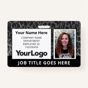 Custom Professional Corporate Employee Photo Name Badge